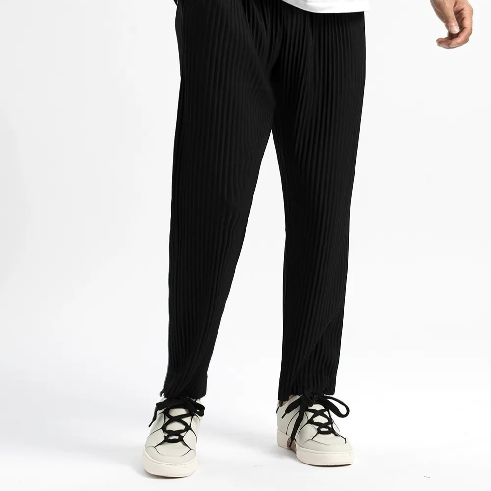Casual Pleated Pants for Him
